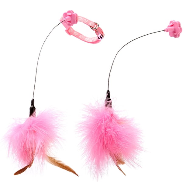 GOOHOCHY 2 piezas interesantes juguetes teaser de gato gatos divertidos varitas de gatito domésticos accesorios de gatito