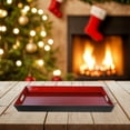 thumbnail image 2 of Rect. Serving Tray With Handle (Red), 2 of 3