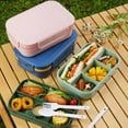thumbnail image 2 of sruoe Bento Box, Lunch Boxes for Adults, bento box lunch, Portable Leakproof Heated Bento Container, Microwave Safe Heated Lunch Boxes for Storage Home Office Work Study, Plastic, 2 of 6