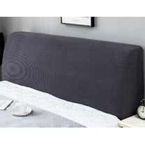 BERTDOMD Stretchy Headboard Cover Elastic Protector Solid Color Headboard Cover for Bed Furniture