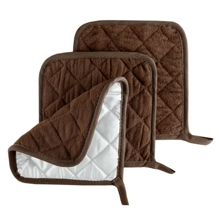

Pot Holder Set 3 Pieces Set of Heat Resistant Quilted Cotton by Somerset Home