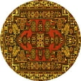 thumbnail image 1 of Ahgly Company Indoor Round Persian Yellow Traditional Area Rugs, 8' Round, 1 of 4