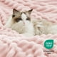 thumbnail image 4 of Manta de cama Sherpa Queen para invierno, 230 x 230 cm, color rosa, 4 of 7