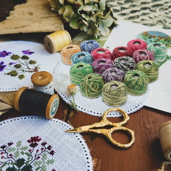 WRITWAA Handcrafted Embroidery Thread Set with Assorted Floss for Sewing, Cross , Needlework, and Crafting Projects