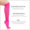 thumbnail image 6 of womens fashion slouch socks 3pairs(1pack) (pink), 6 of 6