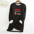 thumbnail image 1 of Birdeem Hauts de Noël pour Femmes Col Rond Épais en Peluche Manches Longues, 1 of 1