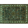 thumbnail image 1 of Ahgly Company Machine Washable Indoor Rectangle Animal Turquoise Blue Traditional Area Rugs, 3' x 5', 1 of 4