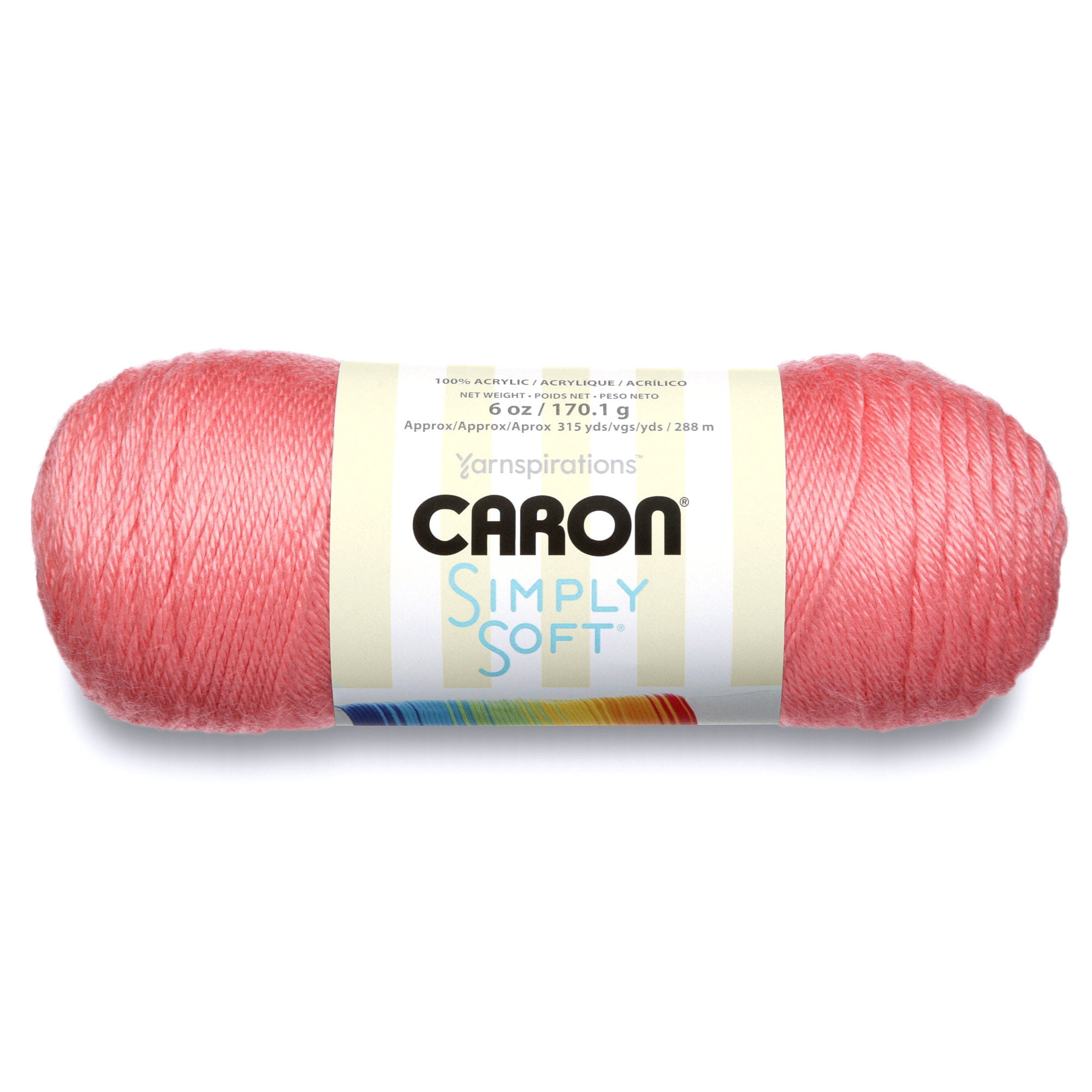 Caron Simply Soft Collection Yarn, Strawberry - Walmart.com