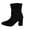 Black, variant on Women's Dress Ankle Boots, Fashion Fall Winter Pointy Toe High Block Heel Womens Shoes Womens Booties Beige Size 5