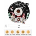 thumbnail image 6 of 13 Inch Round Placemats Set of 4, Black Red Christmas Non Slip Heat Insulation PP Table Mats, Gnomes Xmas Tree Snowflake Gifts Birds Washable Place Mats for Kitchen Dining Party Table Decor, 6 of 7