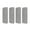Gray*4, variant on COM1950s For Reusable Microfiber Mop Pads for sprays mops 1 Pack, Power Mop Pads Refills for 15'' Spray Mop, Machine Washable Power Mop Pads Replacement for Multi-Surface Floor Cleaning