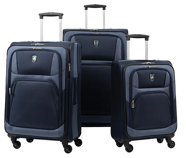 atlantic 3 piece spinner luggage set