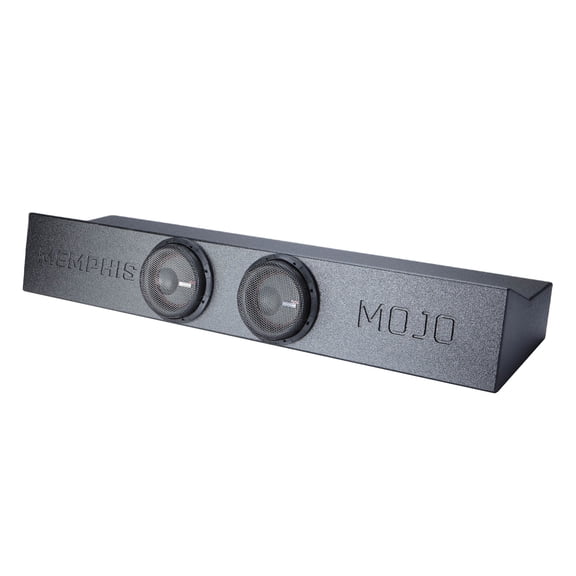 Memphis MJMEFORD8D1V2 Memphis Audio MJMEFORD8D1V2 Ported enclosure with two 8" MOJO Mini subwoofers ‚Äî fits select 2009-up Ford trucksV