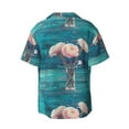 thumbnail image 2 of Fotbe Flowers in Glass Vase print Short Sleeve Button Down Shirts for Men Casual Summer Beach Wrinkle Free Shirt-4X-Large, 2 of 7