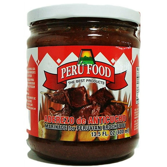 Peru Food Aderezo Anticucho Marinade for Peruvian Brochette Sauce 13.5 Oz.