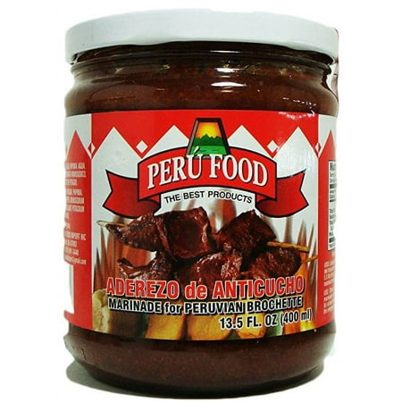 Peru Food Aderezo Anticucho Marinade for Peruvian Brochette Sauce 13.5 Oz.