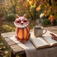 thumbnail image 4 of WKSCLPAI Halloween Resin Pumpkin Turtle Figurine B Animal Sculpture for Yard Tabletop Porch Decor Ornament Fall Home Garden Display, 4 of 5