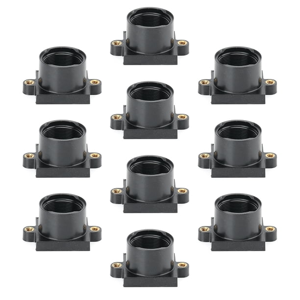 Soporte De Lente De Montaje M12, Soporte De Lente Fácil De Instalar Desmontar Interfaz De Montaje Compacta Y Liviana De 10 Piezas M12x0.5 Para Placa PCB De Cámara