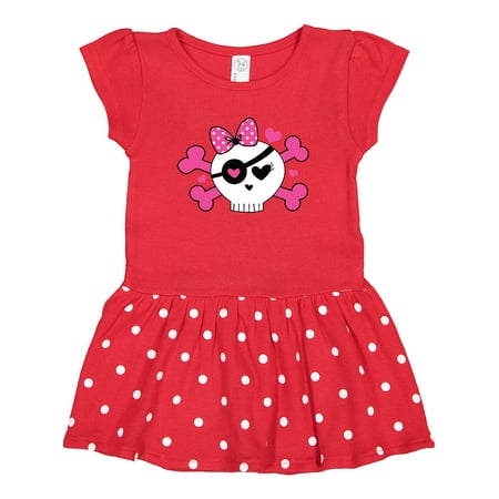 

Inktastic Girl Pirate Skull Valentine Gift Baby Girl Dress