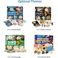 thumbnail image 2 of Pirate Treasures Dig Kit with 5 Bricks Digging Tools STEM Archaeology Paleontology Educational Science Christmas Birthday Gift for Students, 2 of 5