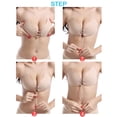 thumbnail image 2 of 3 Pairs Strapless Bra Push Up, Backless Sticky Adhesive Invincible Lift Up Bra For Woman, Reusable Lightweight Washable Bras for Wedding Dress, Party Dress, Low-Cut Outfit, Evening Dress, 2 of 7
