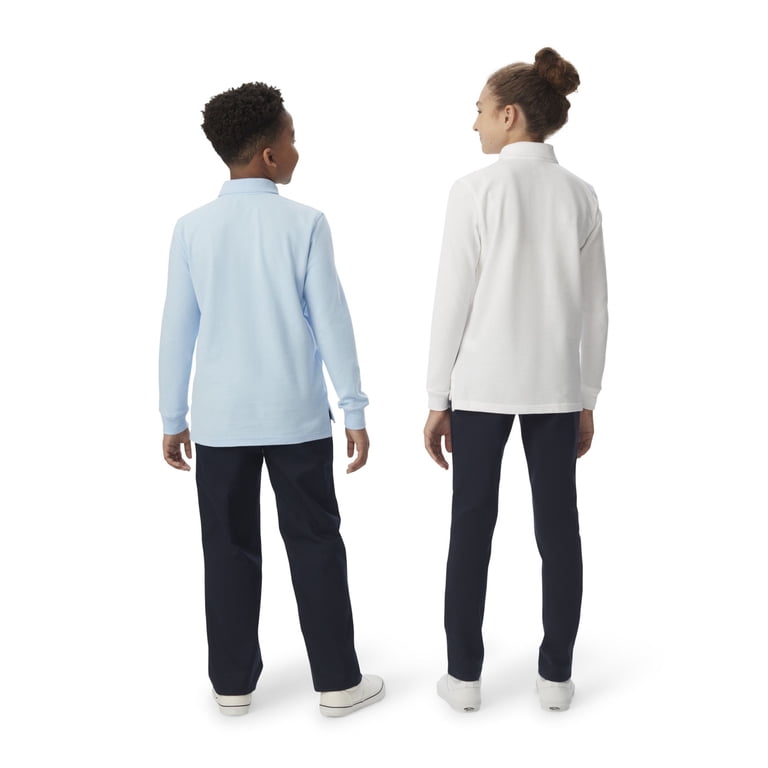 French Toast Boys' Long Sleeve Pique Polo Shirt photo 4
