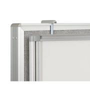 Best-Rite Cubicle Whiteboard Hangers Gray Set of 2 (56389)