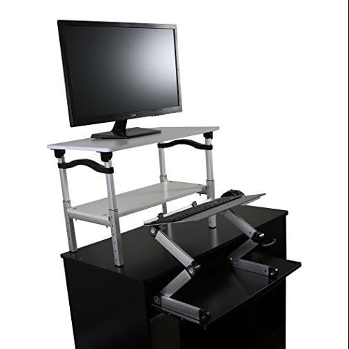 Lift Standing Desk Conversion Kit Monitor Stand Keyboard Tray