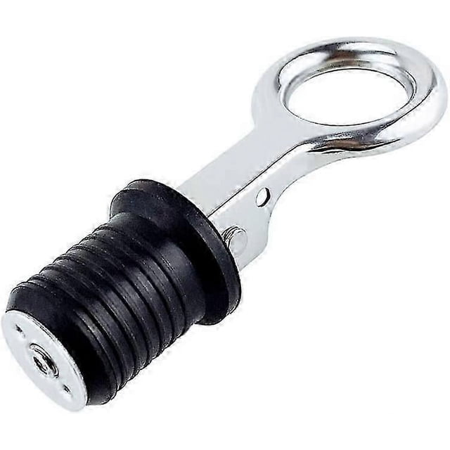 Marine Drain Plug, C Adjustable Drain Hole Plug Boat Drain Plug Stainless Steel Drain Plug 304 Handle Rubber Drain Plug Marine Boat Accessories for Bo