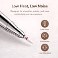 thumbnail image 5 of STARBIAO Electric Nail Drill Kit 40000 RPM, Rechargeable Cordless Nail File with LCD Display, Low Heat Low Noise Low Vibration, E-File for Acrylic Gel Nails, Manicure Pedicure for Home Salon, 5 of 10