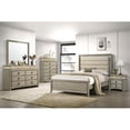 thumbnail image 6 of Coaster Giselle Wood California King Bed with Upholstered Headboard Rustic Beige, 6 of 10