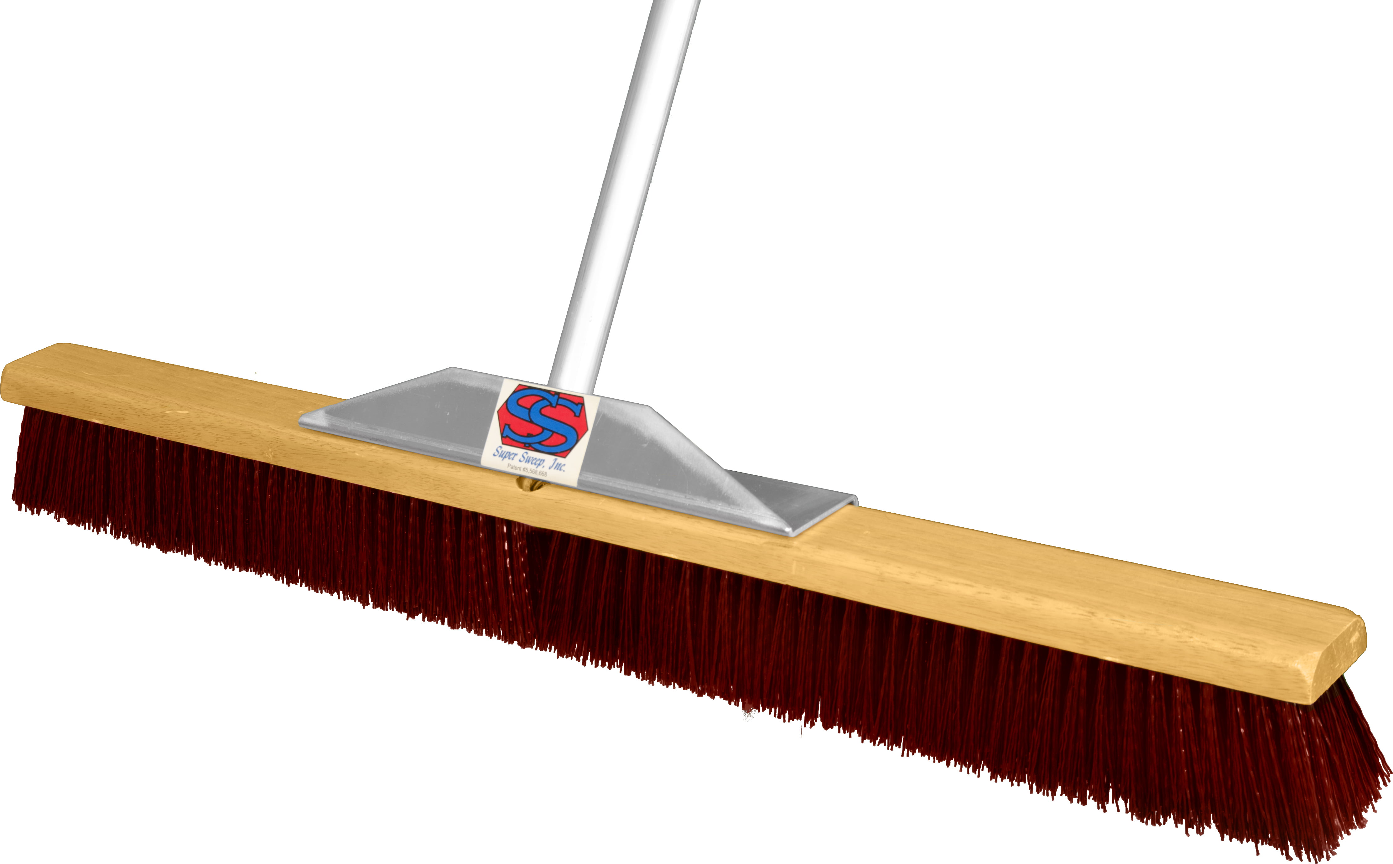 Super Sweep 36-Inch Maroon Poly Broom 