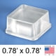 thumbnail image 2 of Almohadillas protectoras de goma adhesivas cuadradas altas y transparentes, patas de goma para altavoces, muebles electrónicos, electrodomésticos, equipos de audio, 20 piezas, 2 of 5