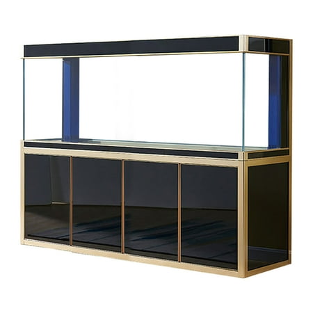 Aqua Dream 250 Gallon Tempered Glass All-in-one Aquarium Black and Gold (Incomplete Only The Top )