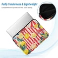 thumbnail image 2 of FORMRS 13-13.3 inch Laptop Sleeve Case Soft Carrying Quilted Computer Bag Cover, Red Striped Lemon, 2 of 7