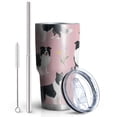 thumbnail image 2 of 30oz Border Collie Dogs with Flowers Tumblers Stainless Steel Tumbler with Lid and Straw,Vacuum Insulated Double Wall Travel Tumbler Cups Mug with Cleaning Brush for Coffee,Tea, 2 of 7