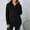 01 Black, variant on Weiqiqre Tops for Women Trendy Loose Half Zip Drawstring Pullover Sweatshirt Top Casual Long Sleeve Side Slit Knit Hoodie
