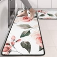 thumbnail image 2 of Kitchen Rugs Sets Of 2,Pioneer Flower Floral Print Pattern Anti Fatigue Kitchen Mat Rugs Non Slip Washable,Decorative Kitchen Floor Mats for Kitchen,Sink,Laundry,17"x47"+17"x47", 2 of 5