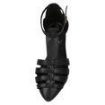 thumbnail image 4 of Breckelle BK71 Women Leatherette Caged Gladiator Ankle Strap Flat Sandal, 4 of 5