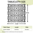 thumbnail image 2 of Bohemian Style Floral Print Square Table Cover 34x34 Inch with Elastic Edge for Snug Fit on Indoor Outdoor Patio Dining Tables, 2 of 6