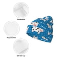 thumbnail image 3 of Lsque Cows Milk Pattern Knitted Beanie, Unisex Winter Hat, Knit Hat Winter Beanies Thick Fisherman Beanies Cuffed Plain Skull Caps, 3 of 6
