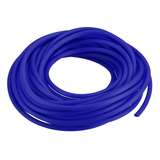 Tubo de cordón de goma Uxcell para hacer collares y pulseras de cuentas, azul