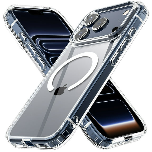 AICase Stronger Magnetic & Anti-Yellowing for iPhone 17 Pro Max Case Clear, Fit for MagSafe, Military Grade Drop Protection, Camera Control, Slim for iPhone 17 Pro Max Case Clear