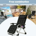 thumbnail image 5 of Ficisog Zero Gravity Chair, Reclining Lounge Chair with Removable Cushion & Tray for Indoor and Outdoor,Black, 5 of 11