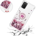 thumbnail image 5 of for Samsung Galaxy A03s Glitter Case with Ring Holder,Bling Sparkle Floating Liquid Soft TPU Cushion Fashion Girly Women Girls Cute Case Cover for Samsung Galaxy A03s  Rose Gold, 5 of 14