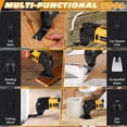 thumbnail image 5 of No Battery |   Cordless Oscillating Multi-Tool Compatible with DeWalt 20V  Batteries, Brushless Motor (6000-20000 OPM), 6-Speed, 4 °   Swing Angle, 23-Piece Accessory Kit for , Cutting & Scraping, 5 of 6