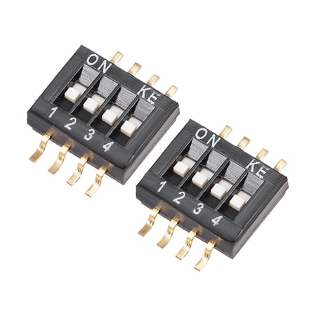 2Pcs Black Surface Mounted Devices DIP Switch 1-4 Positions 1.27mm Pitch for Circuit PCB price history on PriceWatchPro
