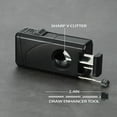 thumbnail image 3 of All in One Triple Jet Flame Butane Torch Lighter Built-in Cutter, Cutter V Cut, Punch, Holder Function, Draw Enhancer Tool, Refillable and Adjustable Windproof Lighter. Grey(Sold Without Gas) ﻿, 3 of 6