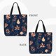 thumbnail image 2 of Easygdp Autumn Leaves With Blue Bolsa Tote para Mujer, Bolso de Hombro para Trabajo, Playa, Viajes, Compras y Supermercado, 2 of 7