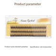 thumbnail image 3 of 8mm Natural Slender Simulation Thick Fish Tail Single Cluster Hair Soft Curly Swallow Tail False Eyelashes, 3 of 5